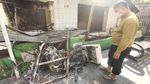 Kondisi Pos Polisi Sabang Pasca Dibakar