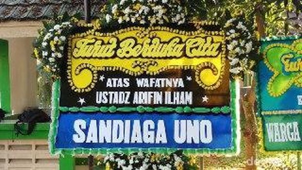 Ma'ruf Amin hingga Sandiaga Kirim Bunga Duka Cita untuk Ustaz Arifin Ilham