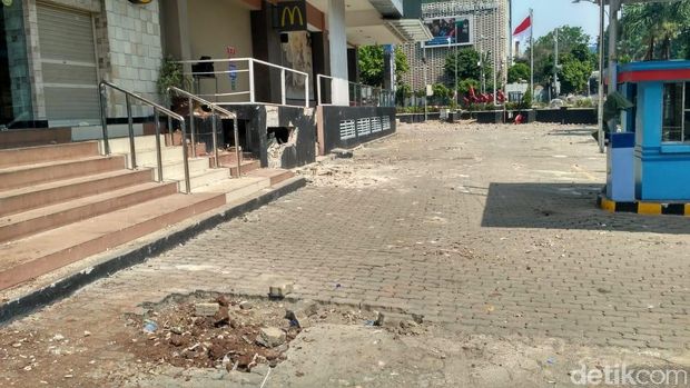 Sarinah pasca aksi 22 Mei