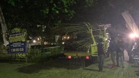 Terlihat rumah duka sudah siap menyambut kedatangan jenazah Ustaz Arifin Ilham. Foto: Alvin
