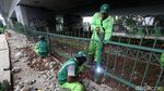 Rusak Akibat Rusuh 22 Mei, Pagar di Jalan Jatibaru Diperbaiki
