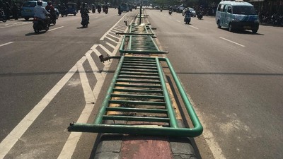 Penampakan Jalan Jatibaru Tanah Abang Normal dan Kondusif