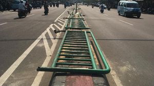 Penampakan Jalan Jatibaru Tanah Abang Normal dan Kondusif