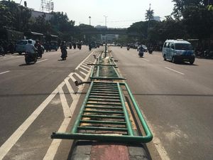 Penampakan Jalan Jatibaru Tanah Abang Normal dan Kondusif