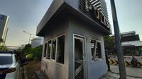 Kondisi Pospol Sarinah sekitar pukul 08.30 WIB