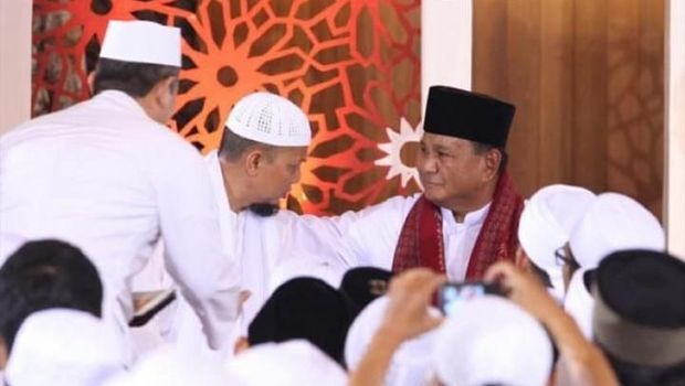 Prabowo Ucapkan Belasungkawa atas Meninggalnya Ustaz Arifin Ilham