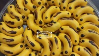  Begini tampilan pisang-pisang mungil yang sudah siap jadi sajian Lebaran. Warnanya yang kuning cerah menarik perhatian banyak orang.  Foto: instagram