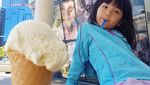 Menggemaskan! Gaya Kulineran Ellyna, Putri Cantik Nicky Tirta