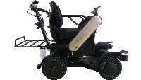 Kursi roda ini juga dilengkapi dengan bagasi di belakangnya (Panasonic)