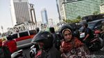 Lalin di Kawasan Bundaran HI Berangsur Normal