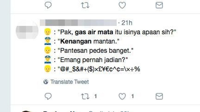 Meme yang membuat mewek. Foto: Internet Meme yang membuat mewek. Foto: Internet