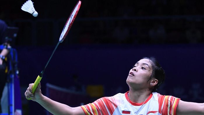 Gregoria Mariska Tunjung kalah dari Akane Yamaguchi. (Foto: Wahyu Putro A/Antara Foto)