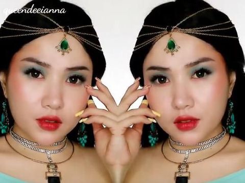 5 Inspirasi Makeup Putri Yasmin dari Film Aladdin ala