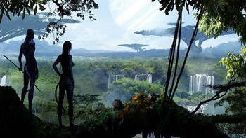 Pandora. Cerita dunia Avatar yang dipenuhi mahluk biru ini mungkin bisa disebut sebagai dunia fantasi paling inovatif, menyatukan dunia nyata dengan Pandora. Foto: via Brainberries. Foto: via Brainberries