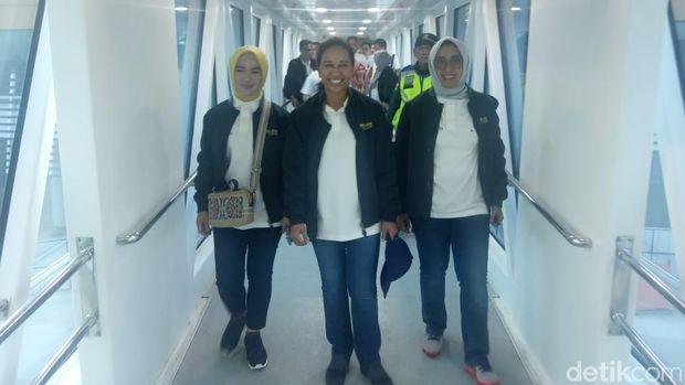 Jelang Mudik Lebaran, Rini Jajal Tol Trans Sumatera