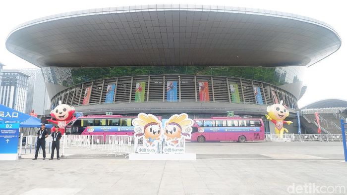 Guangxi Sports Center Gymnasium (Novitasari Dewi Salusi/detikSport) Guangxi Sports Center Gymnasium (Novitasari Dewi Salusi/detikSport)