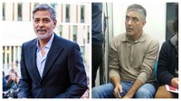Bukan cuma artis dengan sesama artis, ada banyak juga yang mirip dengan masyarakat biasa. Contohnya ini, George Clooney dan kembarannya asal Turki. (Foto: Getty Images) 