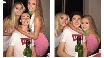 Minta diedit agar tingginnya sama. Foto: James Fridman