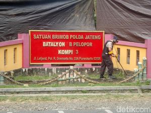 Tim Labfor Polri Sisir Lokasi Penyerangan Mako Brimob Purwokerto