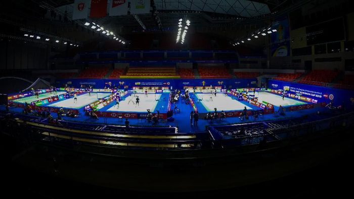 China lolos ke final Piala Sudirman 2019. (Foto: Wahyu Putro/Antara) China lolos ke final Piala Sudirman 2019. (Foto: Wahyu Putro/Antara)