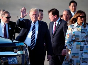 Trump Tiba di Jepang untuk Hadiri Pertemuan Sumo Bersama PM Abe