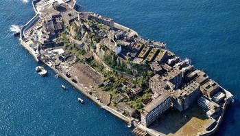 Pulau Hashima, Jepang. Foto: Bored Panda