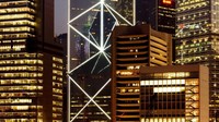 Gedung Bank of China Hongkong, memiliki desain yang terinspirasi dari bentuk tangkai bambu. Istimewa/Johannes Kaira/CNN.