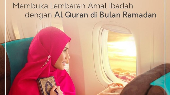 Terbang Naik Garuda di Akhir Ramadhan Bisa Sambil Ngaji Alquran