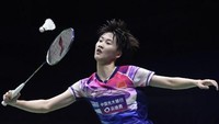 Chen Yufei di nomor tunggal putri kemudian menyumbang poin kedua untuk China.