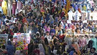 Begini penampakan Pasar Tanah Abang hari ini, Minggu (26/5/2019).