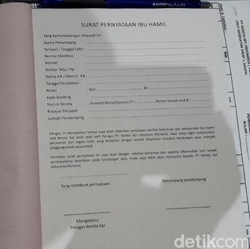Surat ini diwajibkan bagi usia kehamilan kurang dari 3 bulan dan lebih dari 7 bulan.