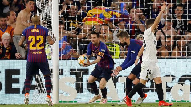 Lionel Messi hanya mampu mencetak satu gol di babak kedua.