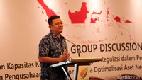 Forum Group Discussion ini bertema Peningkatan Kapasitas Korporasi dan Dukungan Regulasi dalam Perluasan Wilayah Pengelolaan dan Pengusahaan Sumber daya Air (SDA) Nasional serta Optimalisasi Aset Negara.