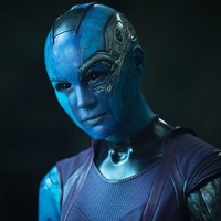 Makeup Karen Gillan untuk Nebula juga menjadi salah satu riasan yang paling sulit di antara karakter Marvel lainnya. Foto: Istimewa