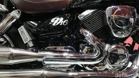 Tren motor matik tak berlaku untuk merek motor asal Taiwan di Indonesia, SYM Motor dan SM Sport yang sudah mengaspal di Indonesia kurang lebih 5 tahun. Penjualan motor buatan negara tetangga ini justru didorong oleh tipe moge cruiser yaitu SM Sport V16. Foto: Rizki Pratama/detikcom