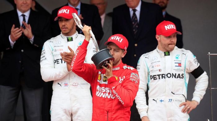 Pebalap Ferrari, Sebastian Vettel. (Foto: Gonzalo Fuentes/Reuters)
