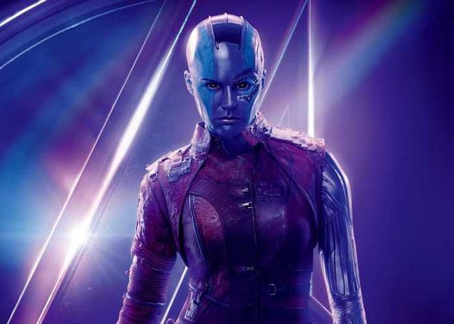 Aktris Karen Gillan dipercaya memerankan karakter berperawakan unik itu. Demi menjadi Nebula, wanita 31 tahun ini harus rela mencukur habis rambut panjangnya yang berwarna merah dan indah. Foto: Istimewa