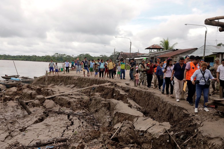 Pipa Kilang Minyak di Peru Alami Kebocoran Akibat Gempa M 8 Pipa Kilang Minyak di Peru Alami Kebocoran Akibat Gempa M 8