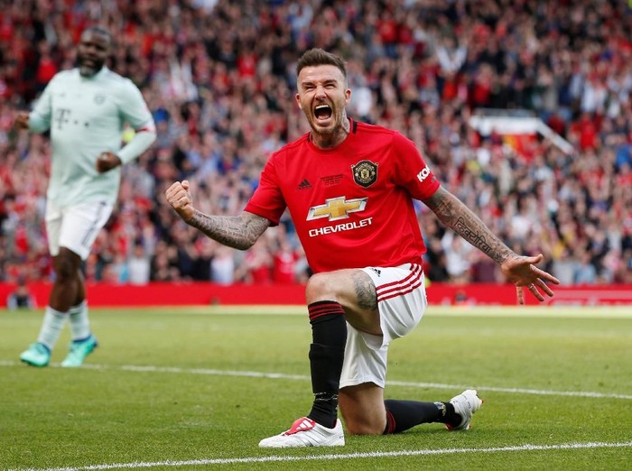 David Beckham di pertandingan semalam. Foto: Andrew Yates/Reuters David Beckham di pertandingan semalam. Foto: Andrew Yates/Reuters