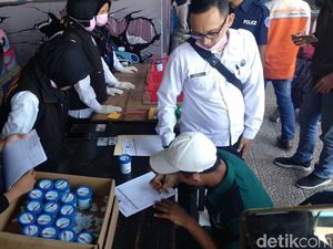 Jelang Arus Mudik, Puluhan Sopir Bus di Cicaheum Negatif Narkoba