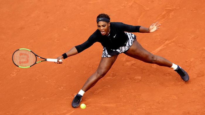 Serena Williams lolos ke babak kedua Prancis Terbuka 2019. (Foto: Adam Pretty / Getty Images)