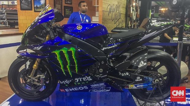 Motor ini dipajang di area ‘Monster Energy’ stand Yamaha Indonesia pada pameran yang berlangsung di JIExpo, Kemayoran mulai 22 Mei-30 Juni.