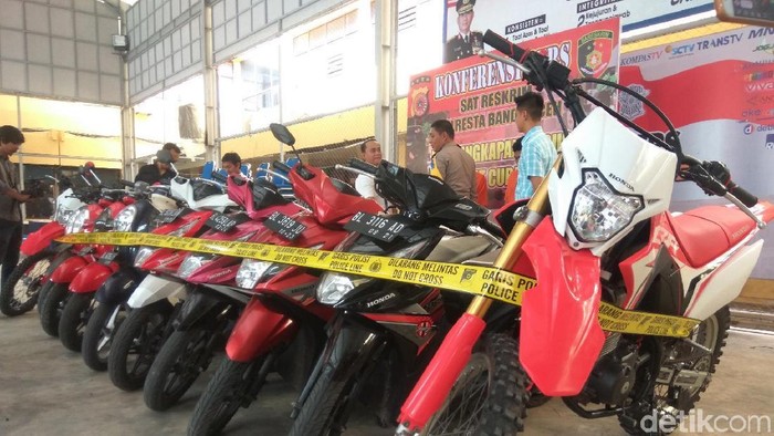 Bak di Dealer, 10 Motor Curian di Banda Aceh ini Masih Kinclong