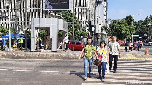 JL MH Thamrin Depan Bawaslu Dibuka, Kendaraan Bisa Melintas