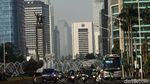 Kembali Dibuka, Lalin di Jl MH Thamrin Ramai Lancar
