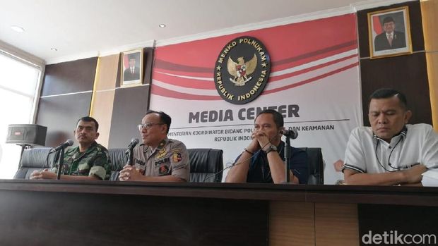 Jumpa pers di Kemenko Polhukam 