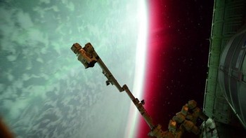 Foto lainnya cahaya aurora yang diambil oleh astronot di ISS. Foto: NASA
