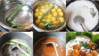 Ini adalah proses pembuatan jenang. Selain menggunakan tepung beras, jenang juga enak dipadu dengan campuran ubi. Foto: Instagram@larasa_pempek