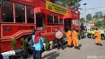 Unik, Posko Mudik Ini Mirip dengan Bus Bandros