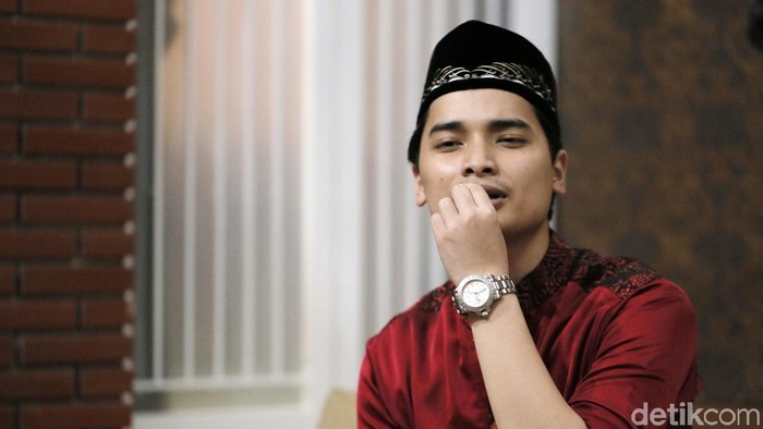 Alvin Faiz, putra Arifin Ilham saat ditemui di kediamannya di kawasan Sentul.